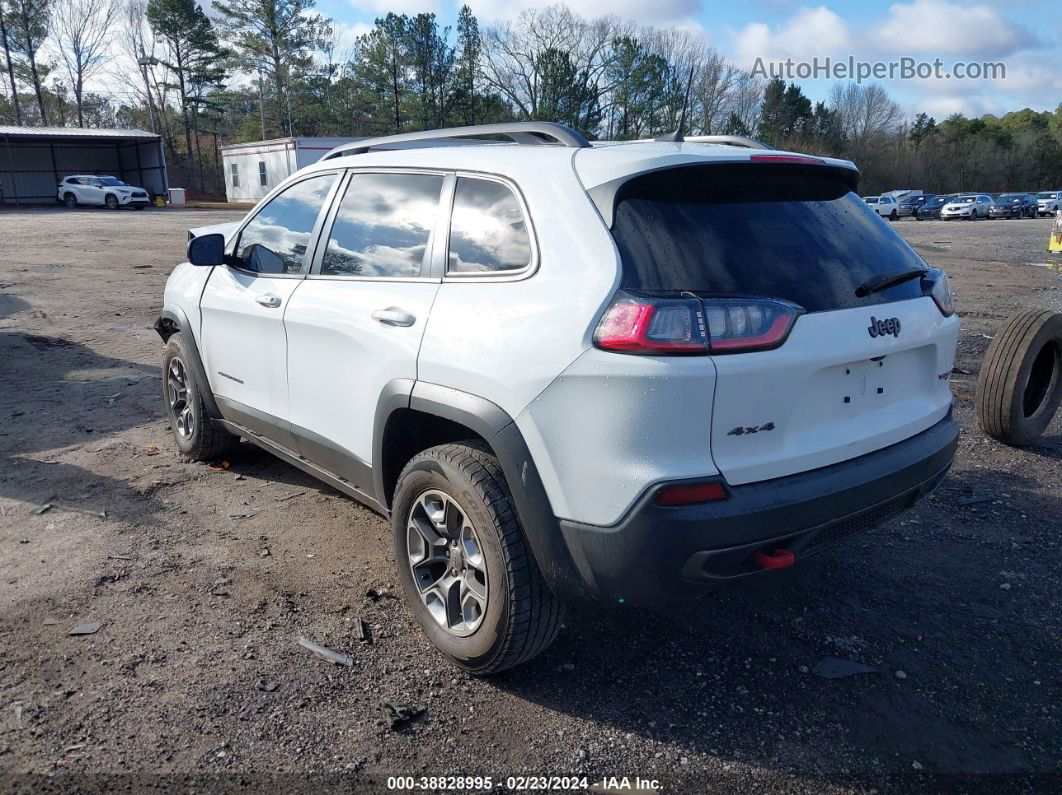 2019 Jeep Cherokee Trailhawk 4x4 White vin: 1C4PJMBX3KD298567