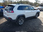 2019 Jeep Cherokee Trailhawk 4x4 White vin: 1C4PJMBX3KD298567