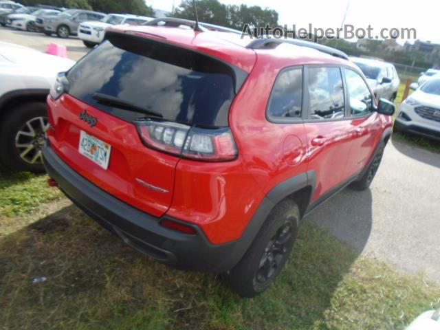 2019 Jeep Cherokee Trailhawk Red vin: 1C4PJMBX3KD303377