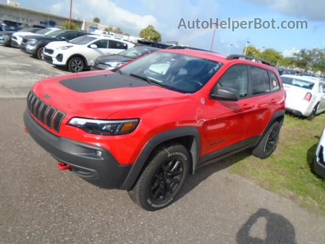 2019 Jeep Cherokee Trailhawk Red vin: 1C4PJMBX3KD303377