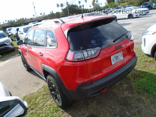 2019 Jeep Cherokee Trailhawk Red vin: 1C4PJMBX3KD303377