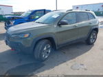 2019 Jeep Cherokee Trailhawk 4x4 Зеленый vin: 1C4PJMBX3KD353213