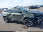 2019 Jeep Cherokee Trailhawk 4x4 Green vin: 1C4PJMBX3KD353213