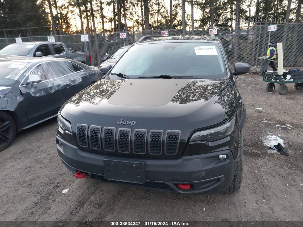 2021 Jeep Cherokee Trailhawk 4x4 Black vin: 1C4PJMBX3MD129605