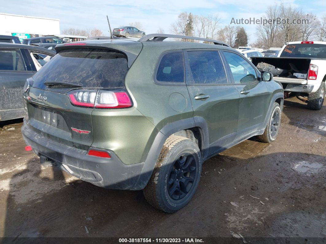 2021 Jeep Cherokee Trailhawk 4x4 Green vin: 1C4PJMBX3MD182398