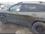 2021 Jeep Cherokee Trailhawk 4x4 Green vin: 1C4PJMBX3MD182398