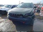 2021 Jeep Cherokee Trailhawk 4x4 Green vin: 1C4PJMBX3MD182398