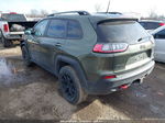 2021 Jeep Cherokee Trailhawk 4x4 Green vin: 1C4PJMBX3MD182398