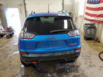 2021 Jeep Cherokee Trailhawk Blue vin: 1C4PJMBX3MD191442