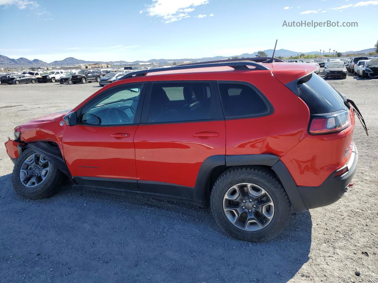 2019 Jeep Cherokee Trailhawk Red vin: 1C4PJMBX4KD136477