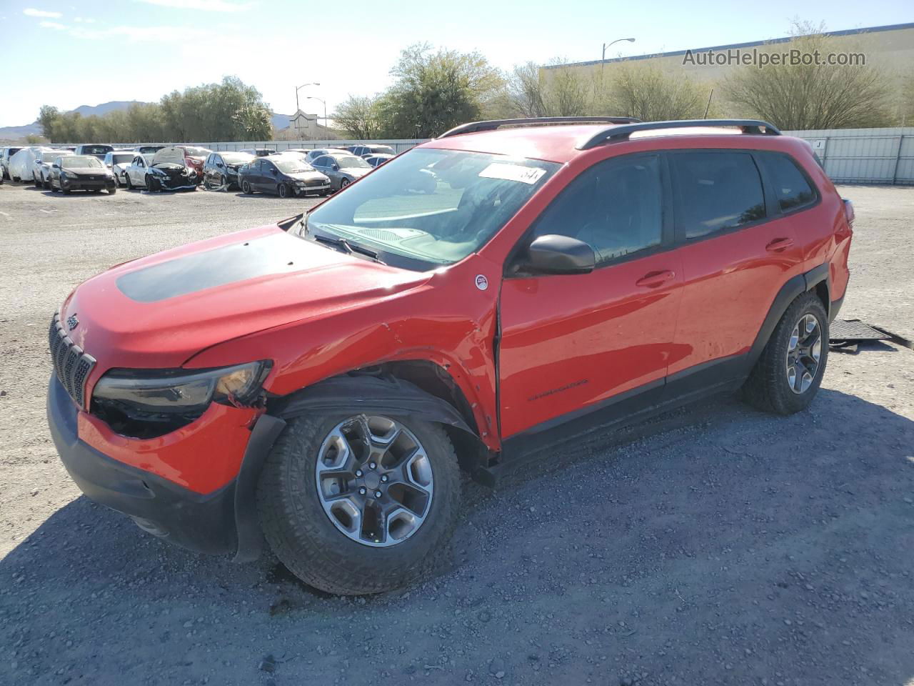 2019 Jeep Cherokee Trailhawk Красный vin: 1C4PJMBX4KD136477