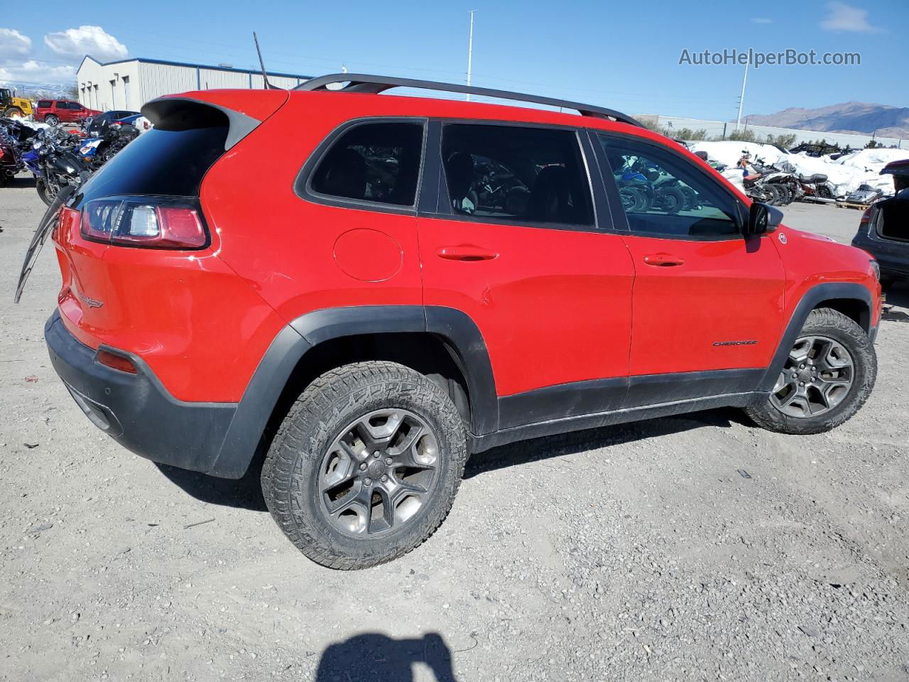 2019 Jeep Cherokee Trailhawk Красный vin: 1C4PJMBX4KD136477