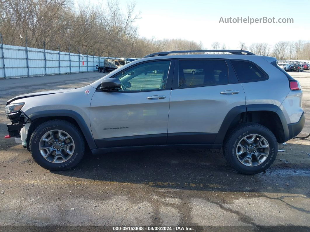 2019 Jeep Cherokee Trailhawk 4x4 Gray vin: 1C4PJMBX4KD216894