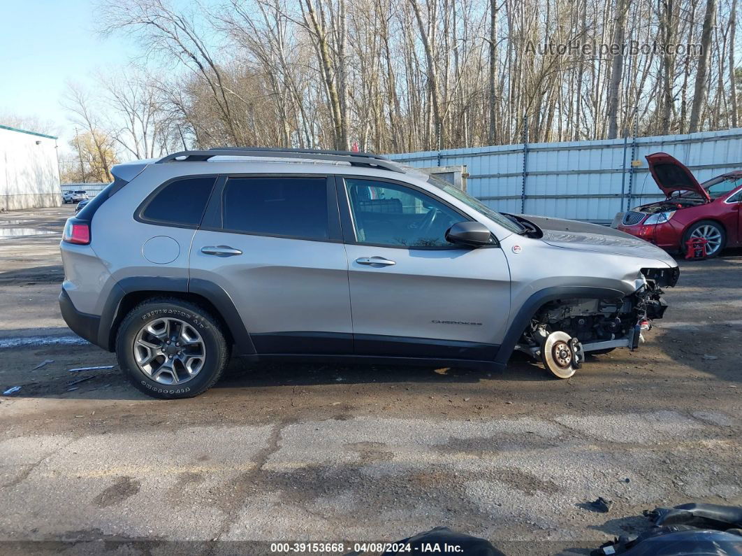 2019 Jeep Cherokee Trailhawk 4x4 Gray vin: 1C4PJMBX4KD216894