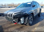 2019 Jeep Cherokee Trailhawk 4x4 Gray vin: 1C4PJMBX4KD216894