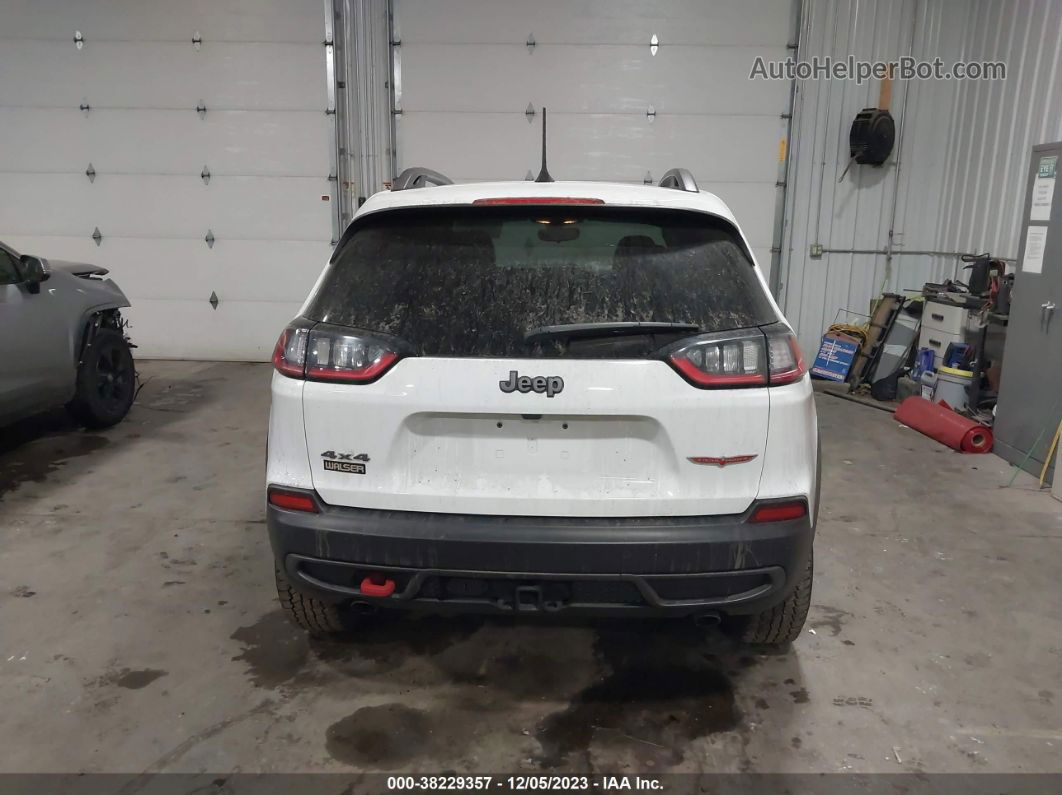 2021 Jeep Cherokee Trailhawk 4x4 White vin: 1C4PJMBX4MD123814