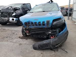 2021 Jeep Cherokee Trailhawk Blue vin: 1C4PJMBX4MD181731