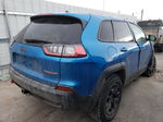 2021 Jeep Cherokee Trailhawk Blue vin: 1C4PJMBX4MD181731