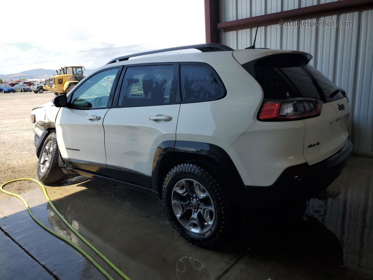 2019 Jeep Cherokee Trailhawk White vin: 1C4PJMBX5KD198146