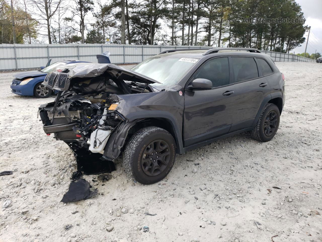 2019 Jeep Cherokee Trailhawk Черный vin: 1C4PJMBX5KD280572