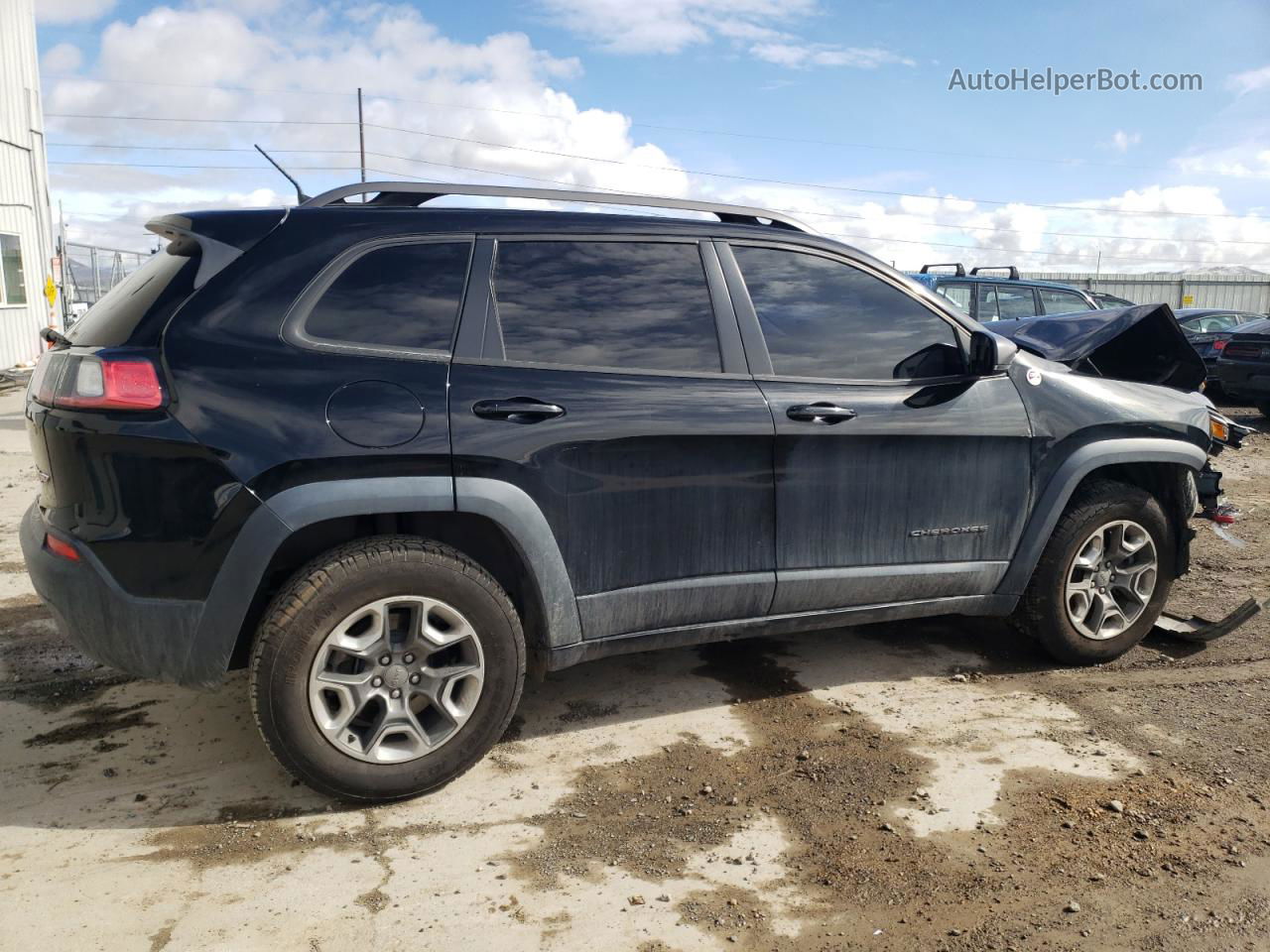 2019 Jeep Cherokee Trailhawk Black vin: 1C4PJMBX5KD461770