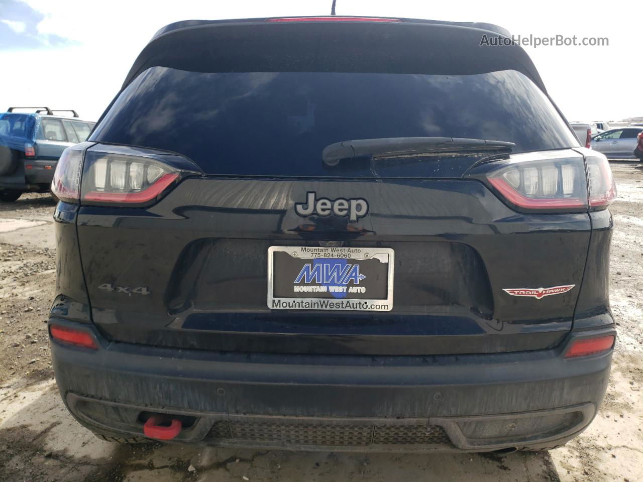 2019 Jeep Cherokee Trailhawk Black vin: 1C4PJMBX5KD461770