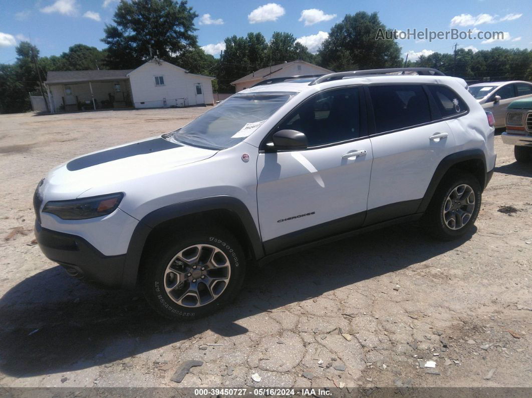 2021 Jeep Cherokee Trailhawk 4x4 White vin: 1C4PJMBX5MD142162