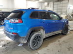 2021 Jeep Cherokee Trailhawk Blue vin: 1C4PJMBX5MD241287