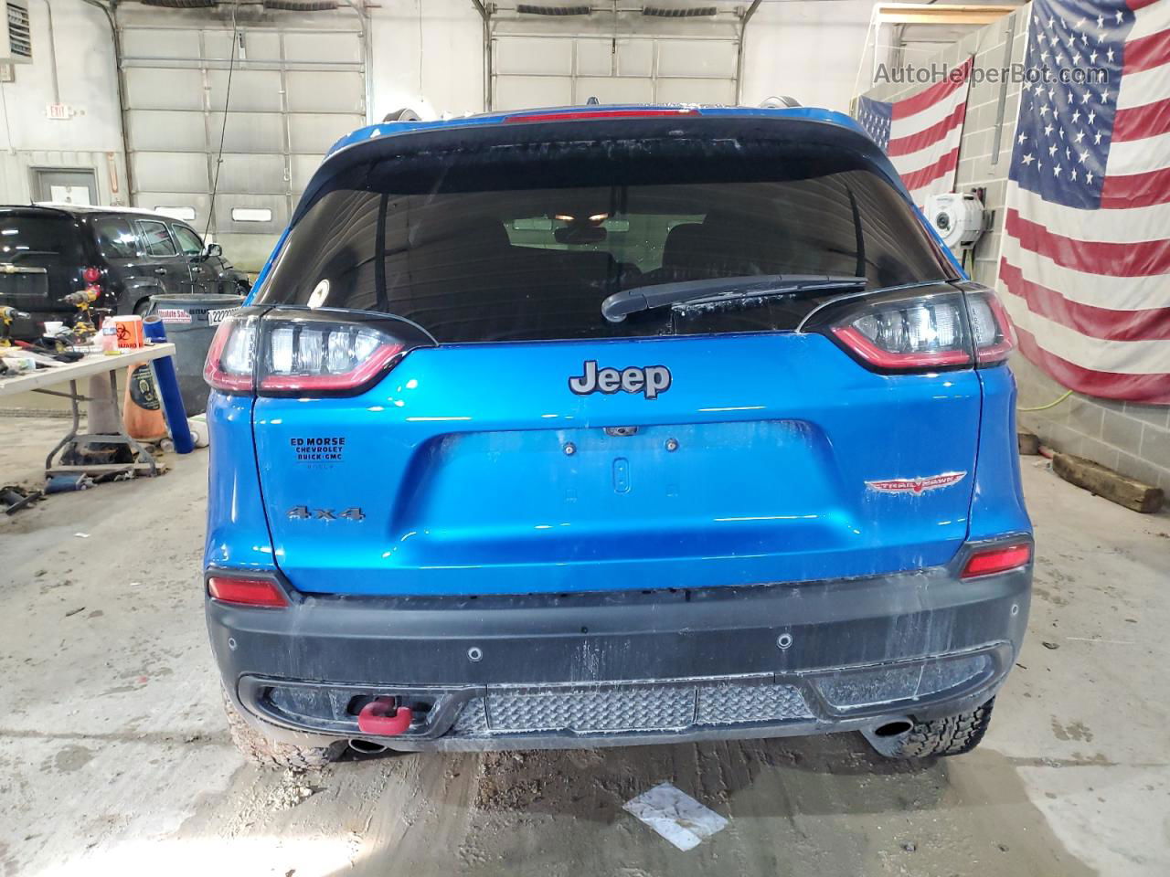 2021 Jeep Cherokee Trailhawk Blue vin: 1C4PJMBX5MD241287