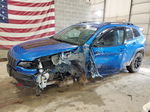 2021 Jeep Cherokee Trailhawk Blue vin: 1C4PJMBX5MD241287