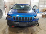 2021 Jeep Cherokee Trailhawk Blue vin: 1C4PJMBX5MD241287