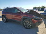 2019 Jeep Cherokee Trailhawk Red vin: 1C4PJMBX6KD141373