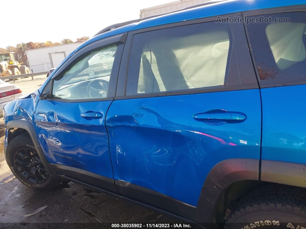 2019 Jeep Cherokee Trailhawk Elite 4x4 Синий vin: 1C4PJMBX6KD330556