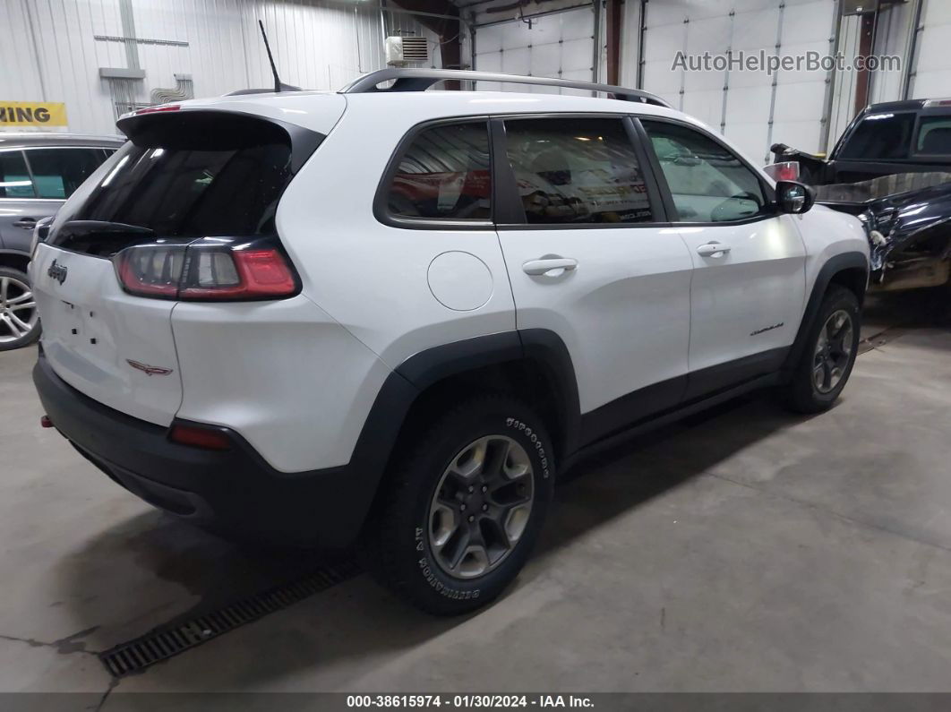 2019 Jeep Cherokee Trailhawk 4x4 White vin: 1C4PJMBX6KD469392