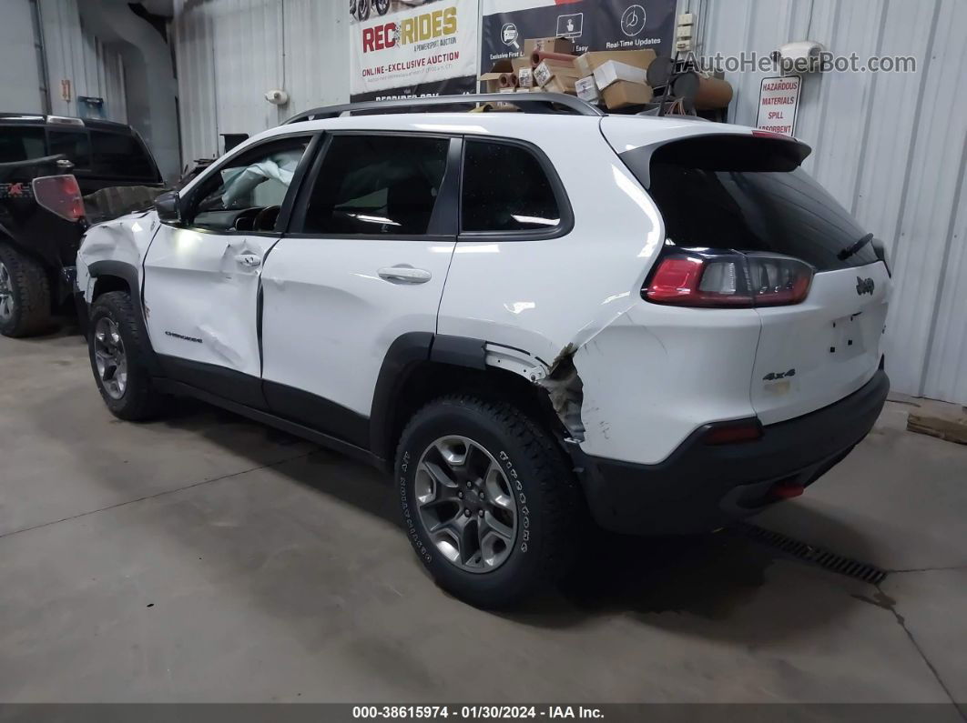 2019 Jeep Cherokee Trailhawk 4x4 White vin: 1C4PJMBX6KD469392