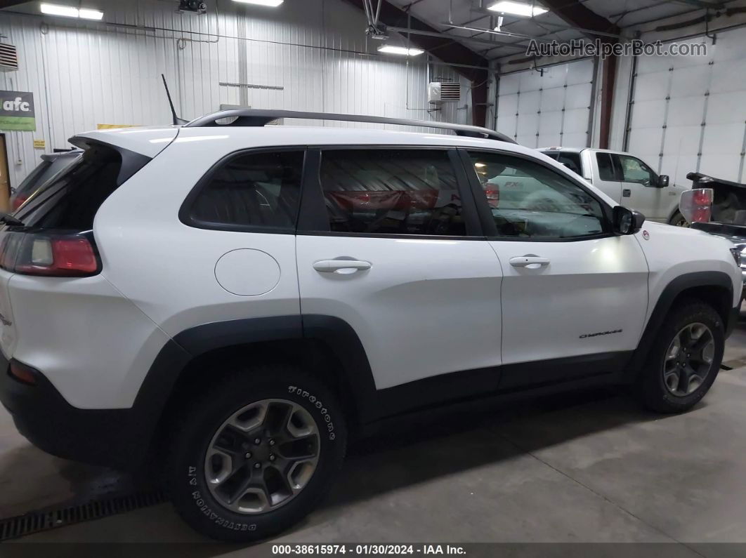 2019 Jeep Cherokee Trailhawk 4x4 White vin: 1C4PJMBX6KD469392