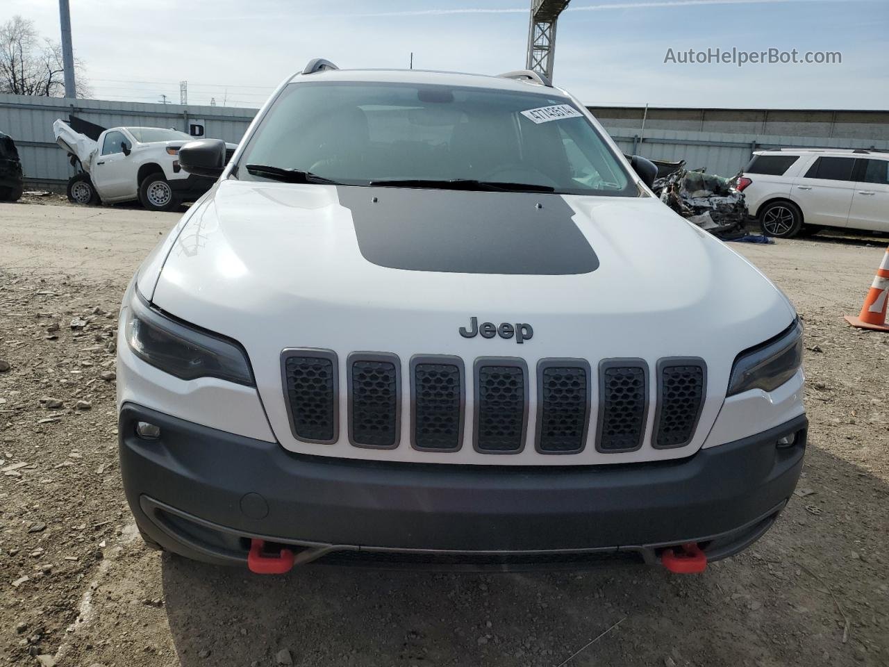 2019 Jeep Cherokee Trailhawk Белый vin: 1C4PJMBX6KD473426