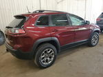 2021 Jeep Cherokee Trailhawk Maroon vin: 1C4PJMBX6MD162873