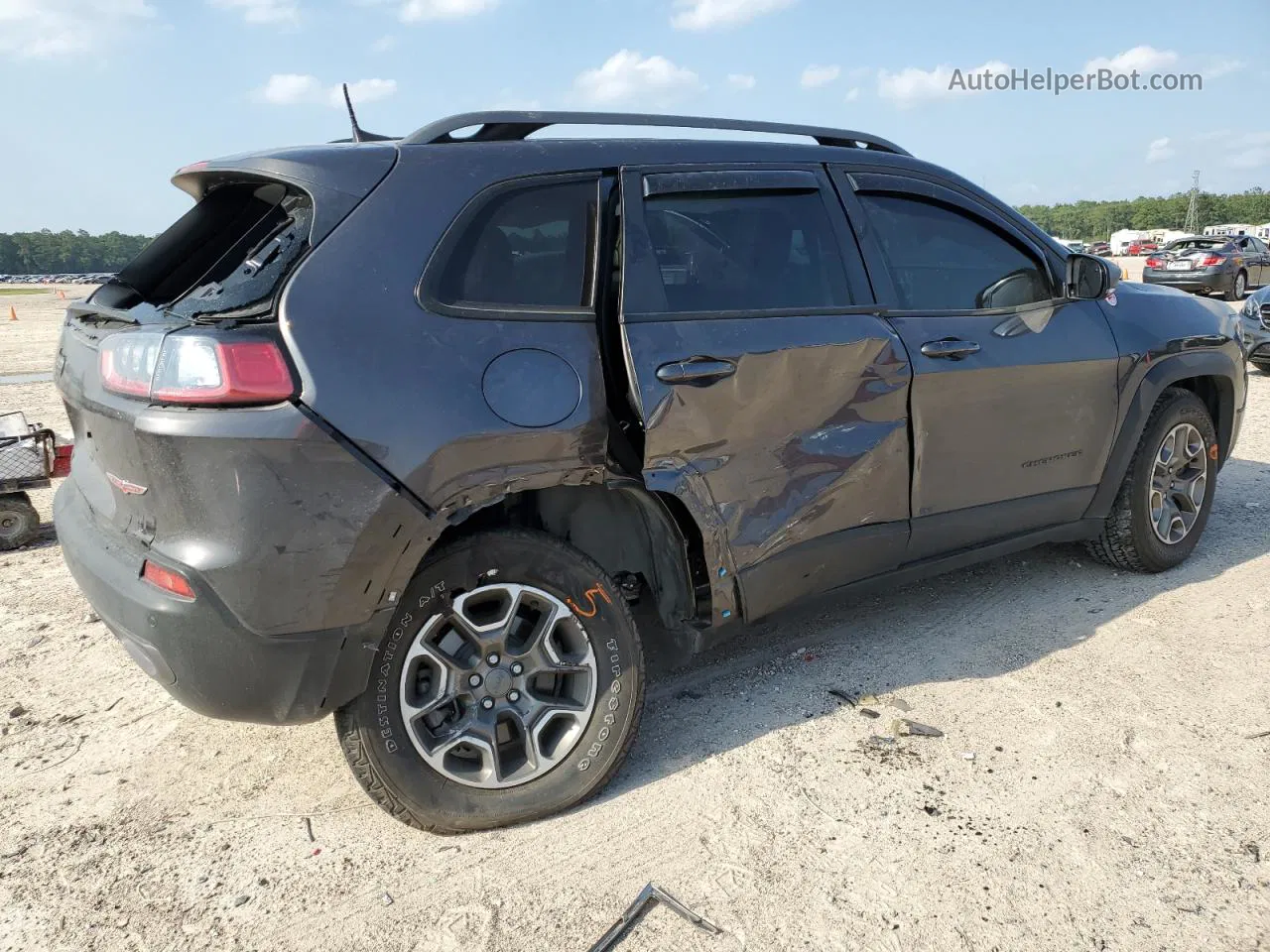 2021 Jeep Cherokee Trailhawk Charcoal vin: 1C4PJMBX6MD216642