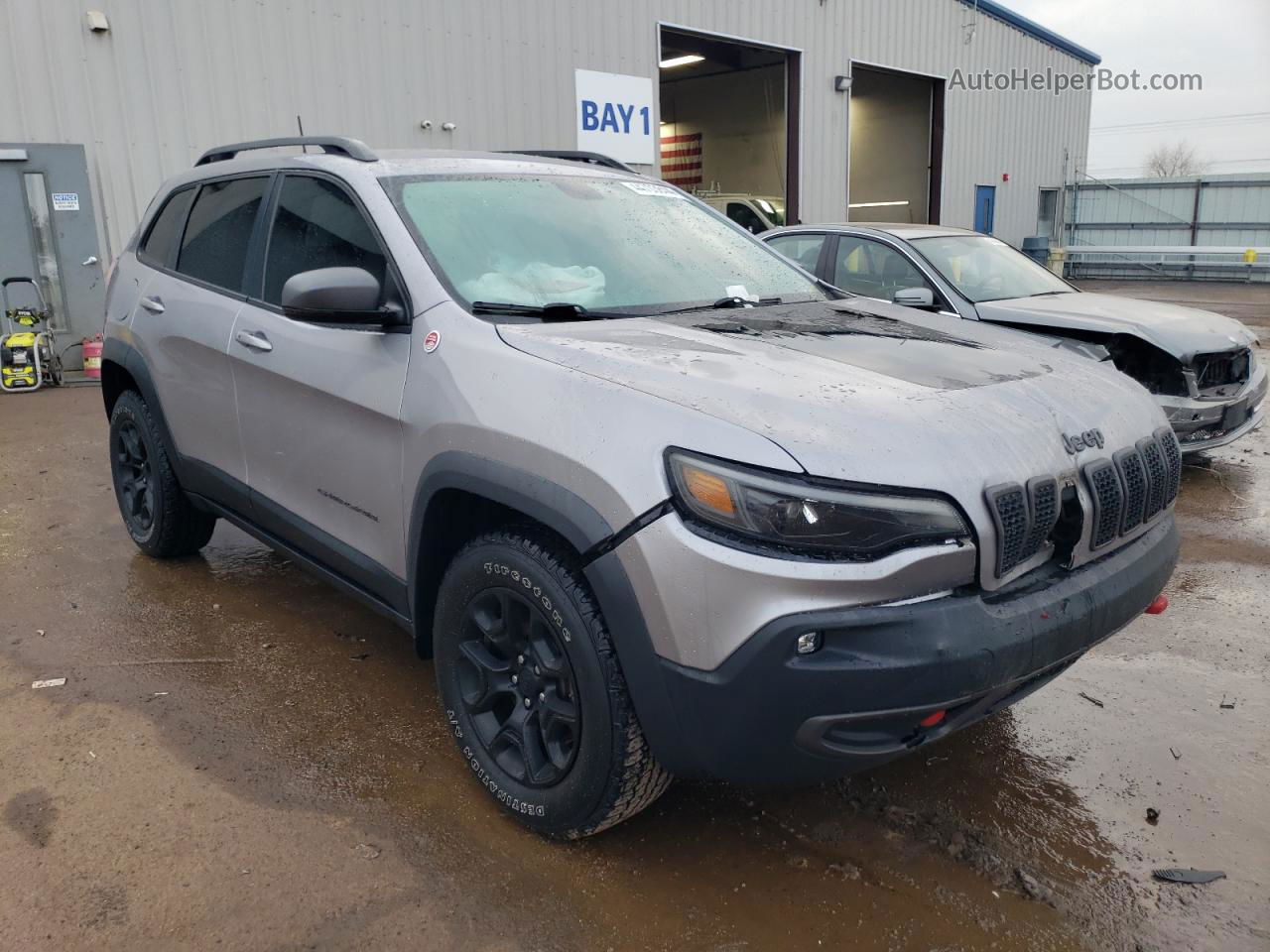 2019 Jeep Cherokee Trailhawk Серый vin: 1C4PJMBX7KD227047