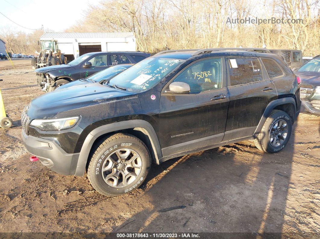 2019 Jeep Cherokee Trailhawk 4x4 Black vin: 1C4PJMBX7KD374923