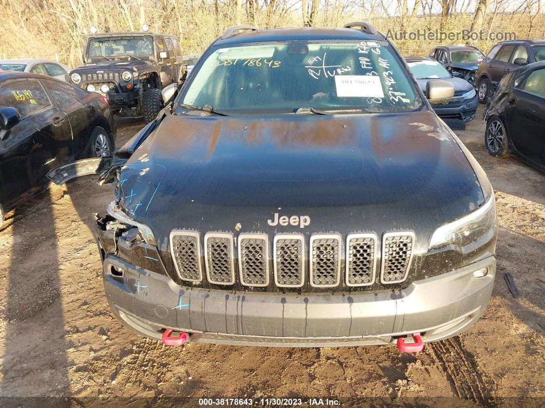 2019 Jeep Cherokee Trailhawk 4x4 Black vin: 1C4PJMBX7KD374923