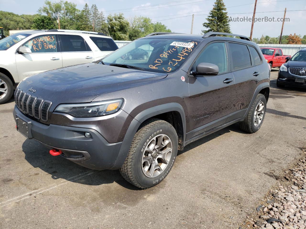 2021 Jeep Cherokee Trailhawk Charcoal vin: 1C4PJMBX7MD110748