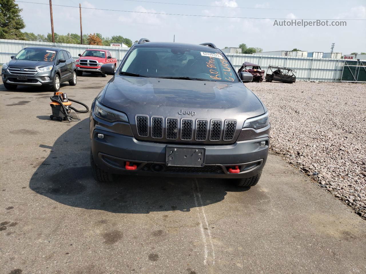 2021 Jeep Cherokee Trailhawk Угольный vin: 1C4PJMBX7MD110748