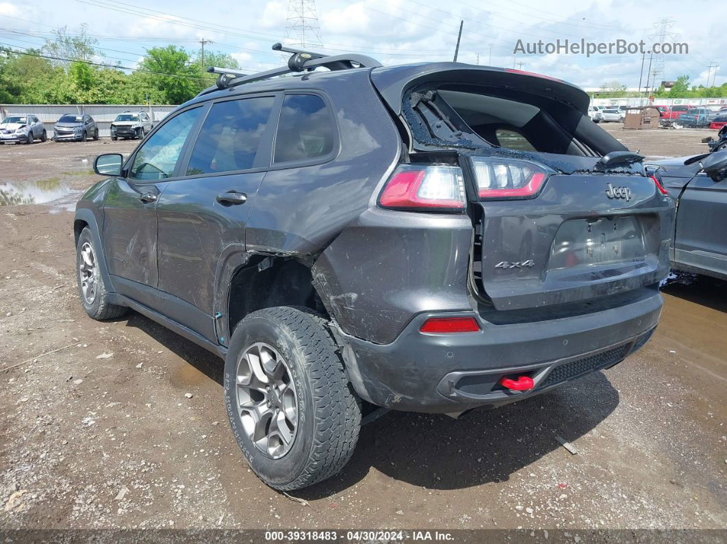 2021 Jeep Cherokee Trailhawk 4x4 Gray vin: 1C4PJMBX7MD146388