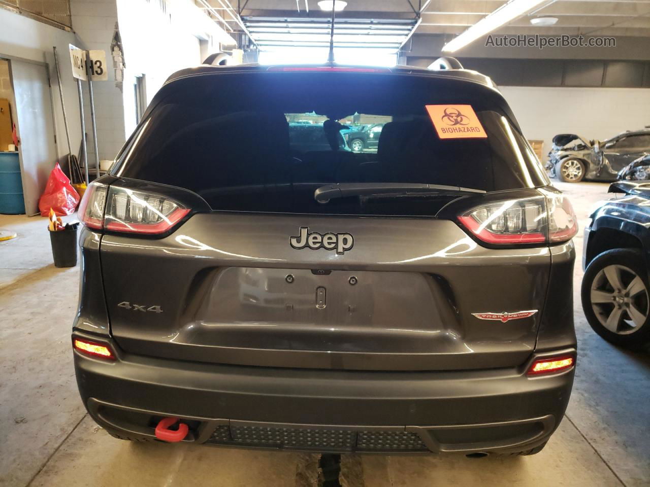 2021 Jeep Cherokee Trailhawk Gray vin: 1C4PJMBX7MD252954