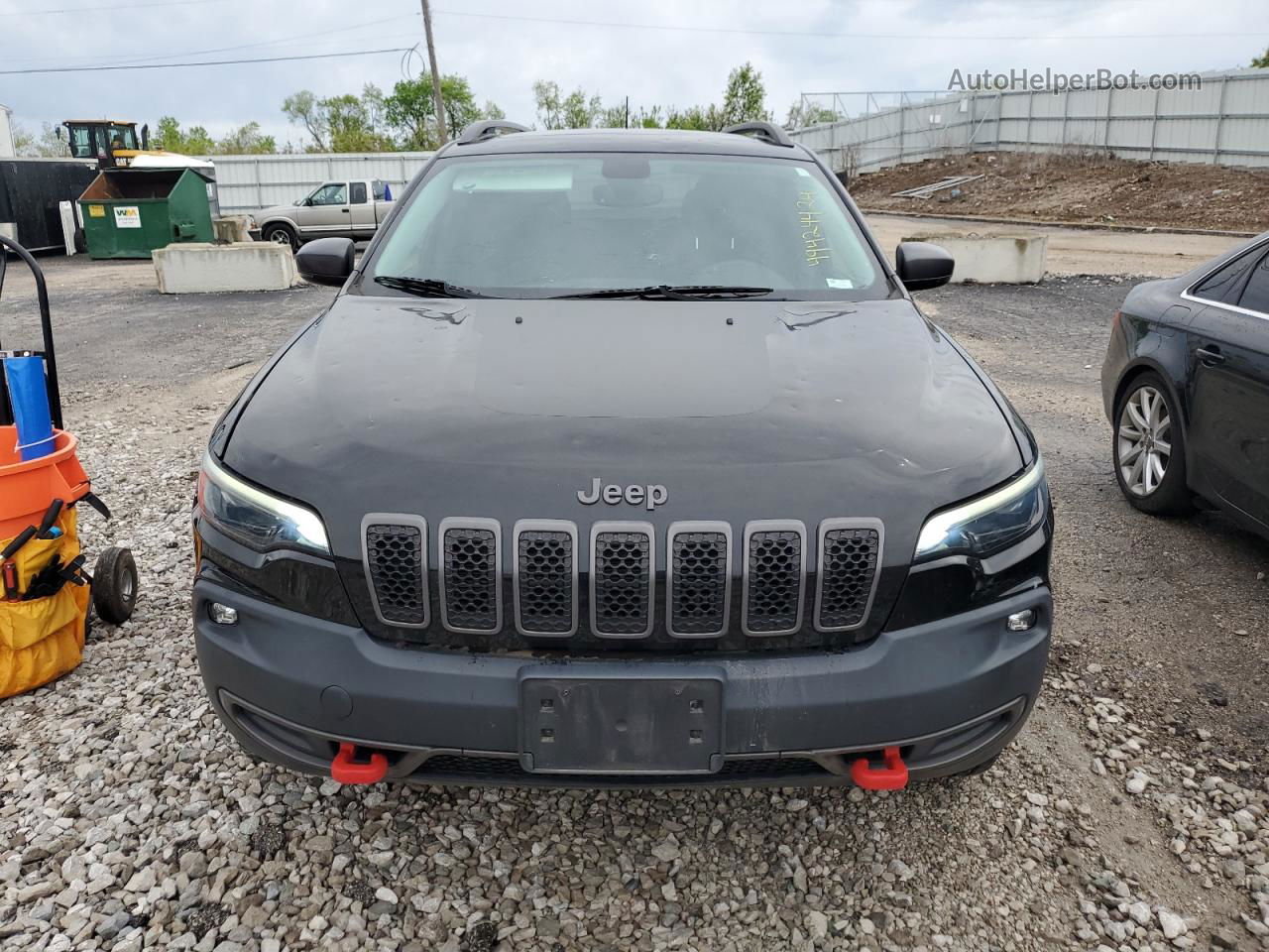 2019 Jeep Cherokee Trailhawk Black vin: 1C4PJMBX8KD103935