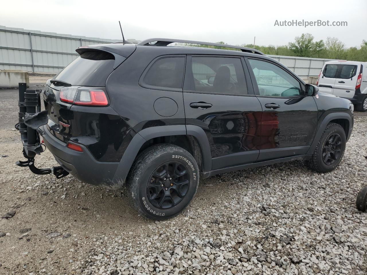 2019 Jeep Cherokee Trailhawk Black vin: 1C4PJMBX8KD103935