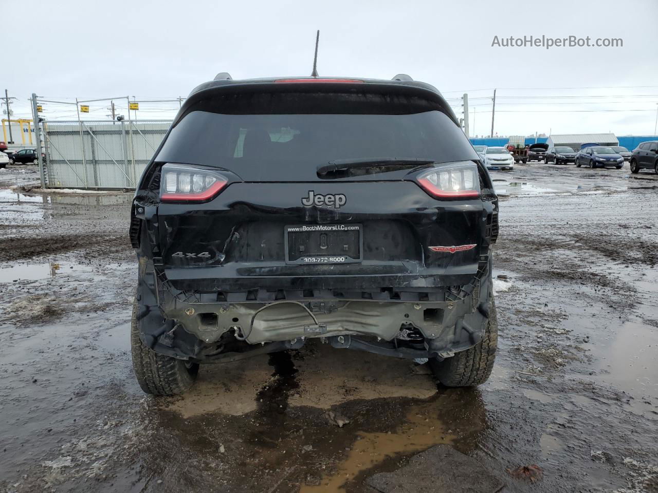 2019 Jeep Cherokee Trailhawk Черный vin: 1C4PJMBX8KD429993