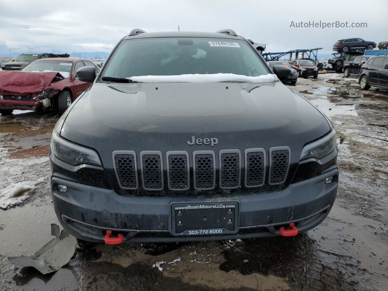 2019 Jeep Cherokee Trailhawk Черный vin: 1C4PJMBX8KD429993